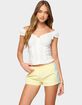EDIKTED Arlow Ruffle Button Up Top image number 1