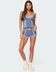 EDIKTED Eliane Contrast Lacey Tank Top image number 5