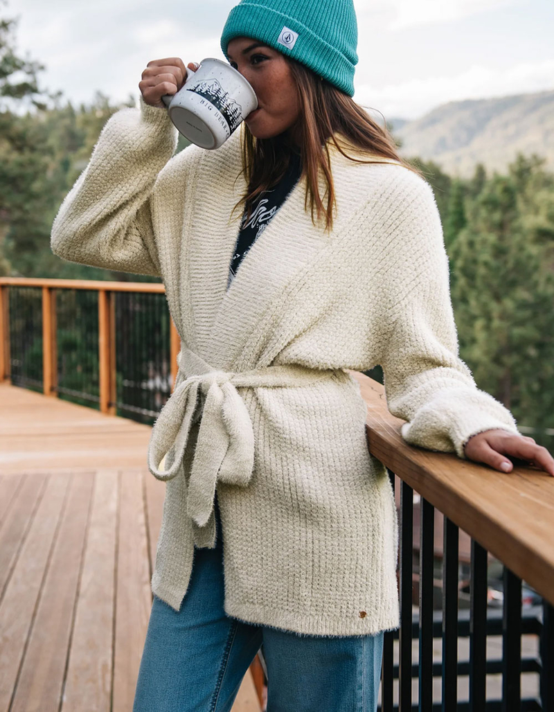 VOLCOM Lived In Lounge Cozy Wrap Womens Cardigan image number 0