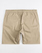 CRASH Twill Khaki Mens Jogger Shorts image number 2