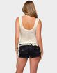 EDIKTED Aurelle Open Knit Tank Top image number 3