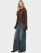 EDIKTED Jaide Sheer Ladder Knit Sweater image number 4
