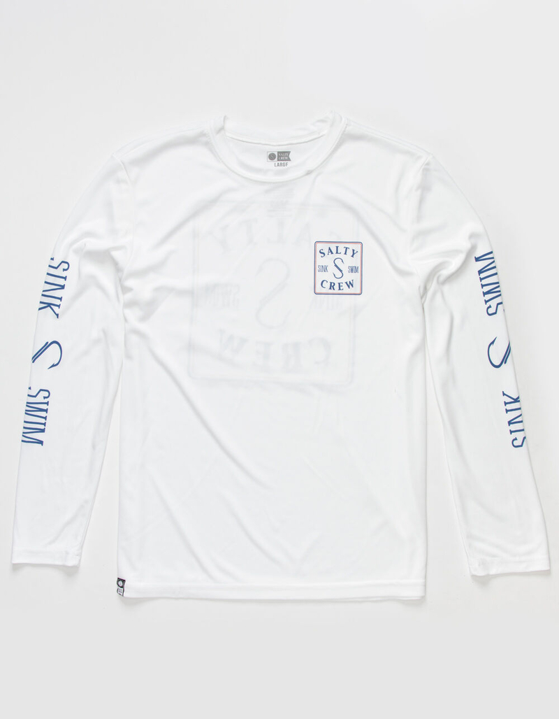 SALTY CREW Squared Up Tech Boys Rash Guard image number 1