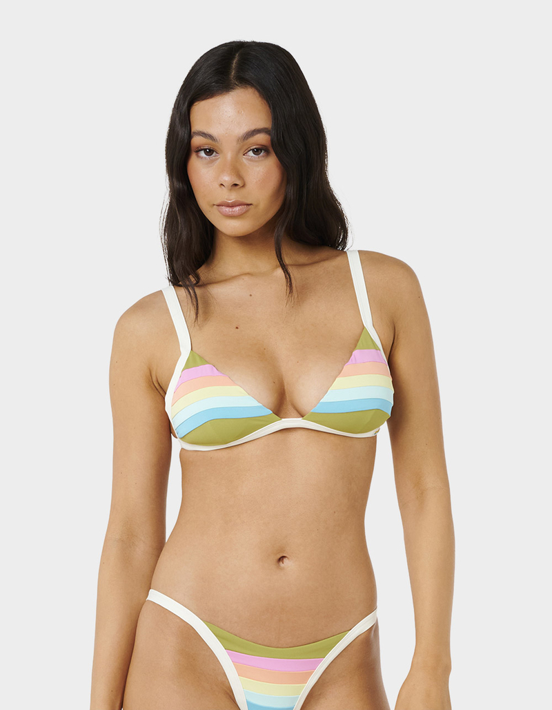 RIP CURL Surf Stripe Fixed Triangle Womens Bikini Top image number 0