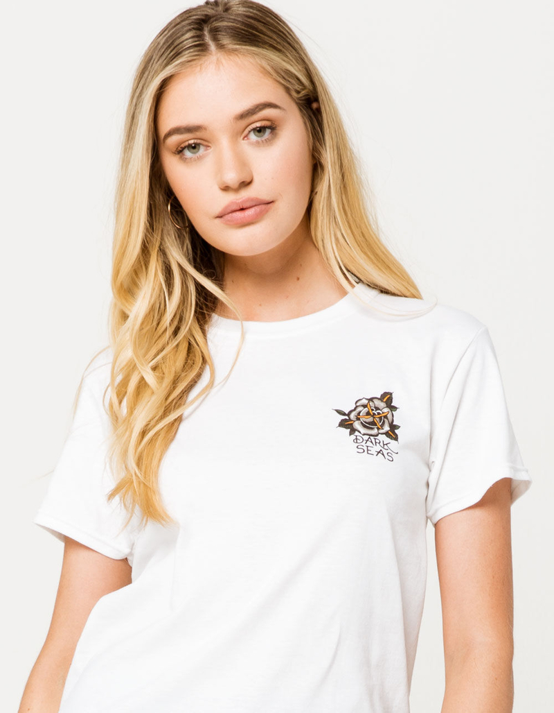 DARK SEAS Black Rose Womens Tee image number 1