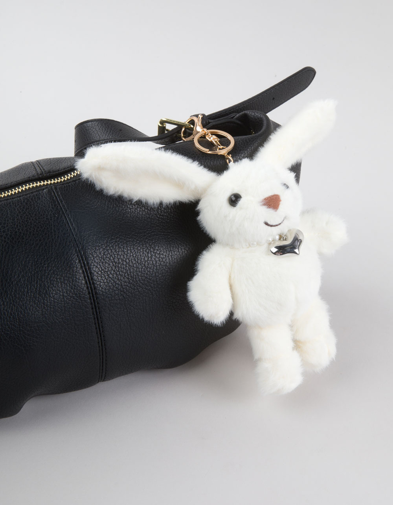 FULL TILT Bunny With Pearls Plush Bag Charm image number 2