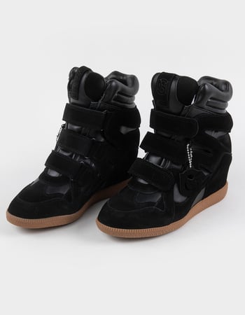 STEVE MADDEN Mavis Womens High Top Wedge Sneakers Alternative Image