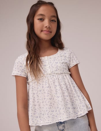 RSQ Girls Floral Babydoll Top Primary Image