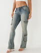 TRUE RELIGION Becca Low Rise Womens Bootcut Cargo Jeans image number 3