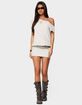 EDIKTED Dorie Off Shoulder Cut Out Mini Dress image number 5