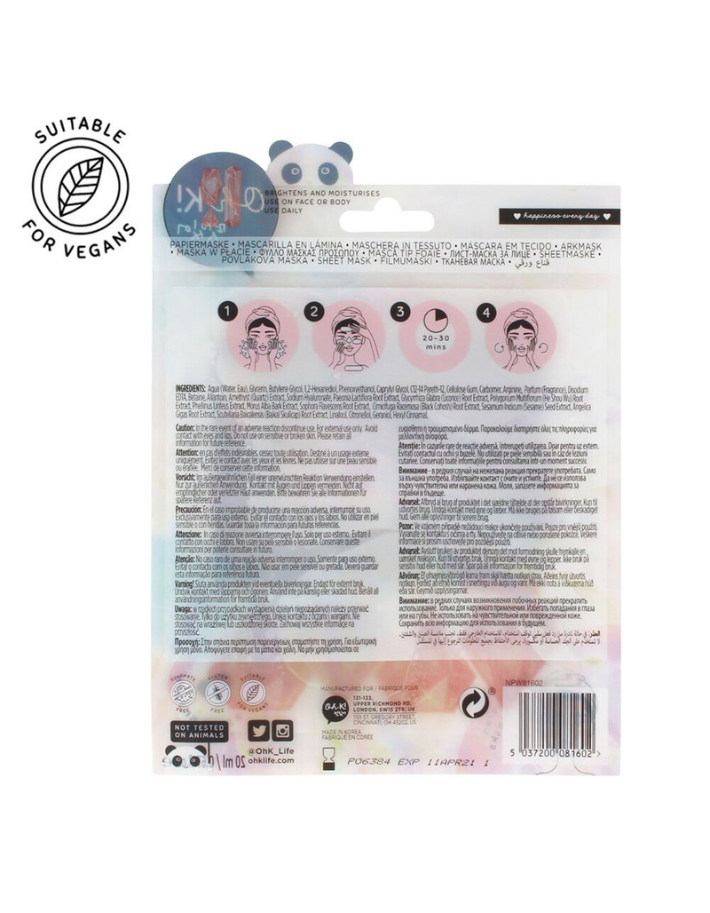 OH K! Chok Chok Quartz Gemstone Face Masks image number 1