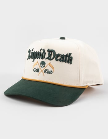 AMERICAN NEEDLE Liquid Death Golf Club Snapback Hat Primary Image