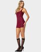 EDIKTED Rhinestone Mesh Mini Dress image number 3