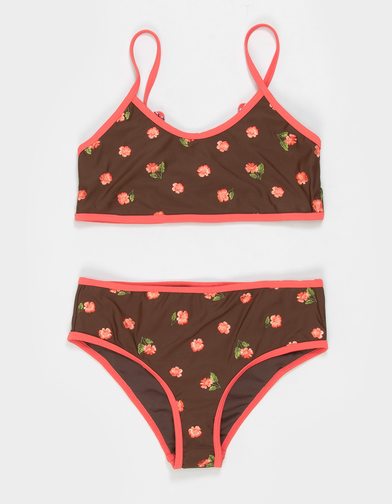 DAMSEL Lenn Embroidered Girls Bralette Bikini Set image number 1