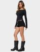 EDIKTED Zaina Hook & Eye Boat Neck Top image number 4
