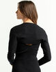 RSQ Womens Black Long Sleeve Shrug image number 3