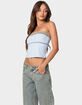 EDIKTED Ciara Ribbed Tube Top image number 3