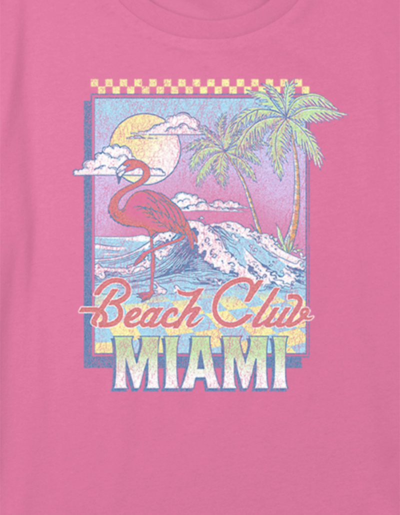 MIAMI Beach Club Girls Crop Tee image number 1