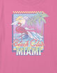 MIAMI Beach Club Girls Crop Tee image number 2