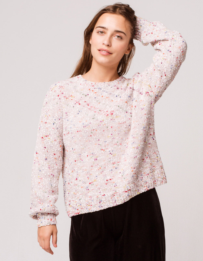 IVY & MAIN Popcorn Chenille Womens Sweater image number 1