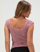 FULL TILT Womens Lace Top image number 4
