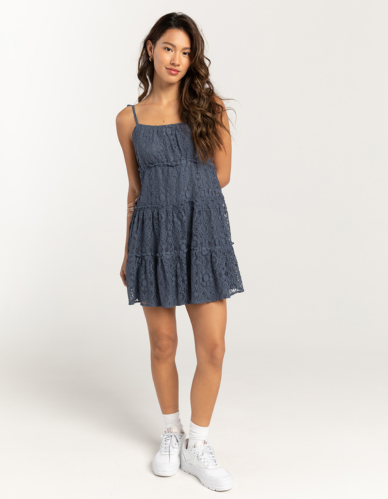 RSQ Womens Lace Tier Slip Dress image number 4