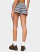 EDIKTED Glennon Striped Shorts image number 3