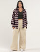 RSQ Womens Plaid Oversized Flannel image number 2