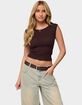 EDIKTED Jarah Pointelle Knit Boat Neck Top image number 1