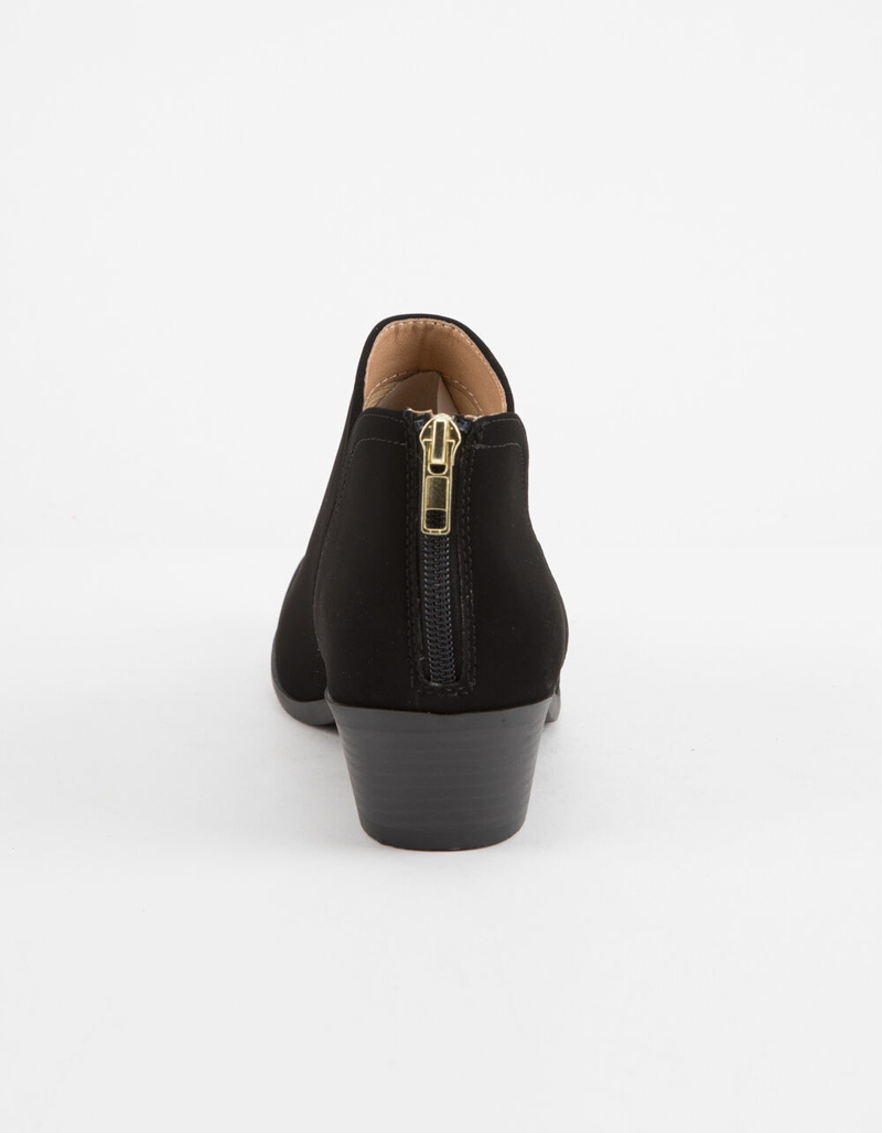 SODA Chop Out Low Black Womens Booties image number 3