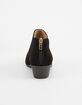 SODA Chop Out Low Black Womens Booties image number 4