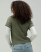 RSQ Womens 2FER Long Sleeve Tee image number 4