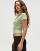 TILLYS Bow Picot Trim Womens Top image number 3