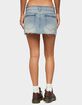 EDIKTED Emree Distressed Denim Mini Skirt image number 3