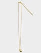 DO EVERYTHING IN LOVE 14K Gold Dipped L Initial Bubble Necklace image number 1