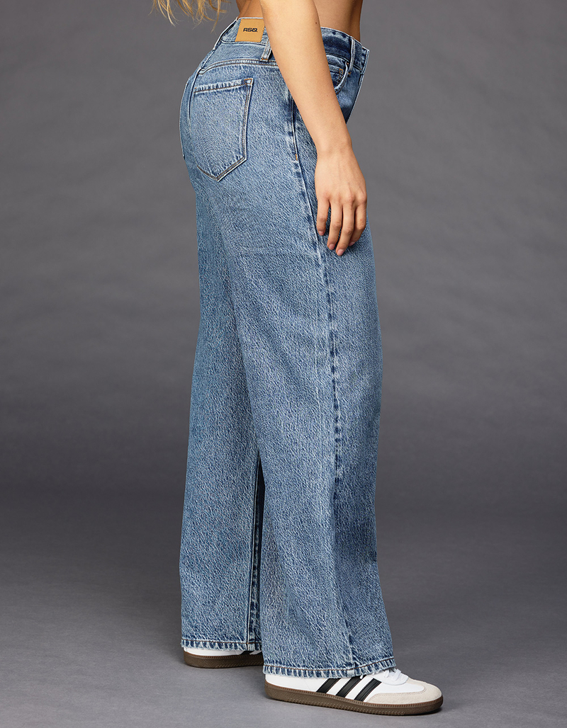 RSQ Womens Mid Rise Wide Leg Jeans image number 2