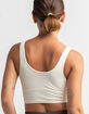 RSQ Womens Off White Seamless Surplice Tank image number 3