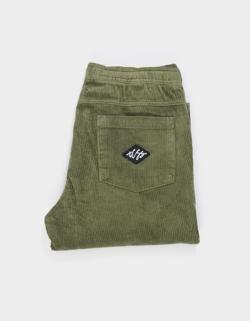 THE CRITICAL SLIDE SOCIETY Fever Mens Straight Corduroy Pants OLIVE