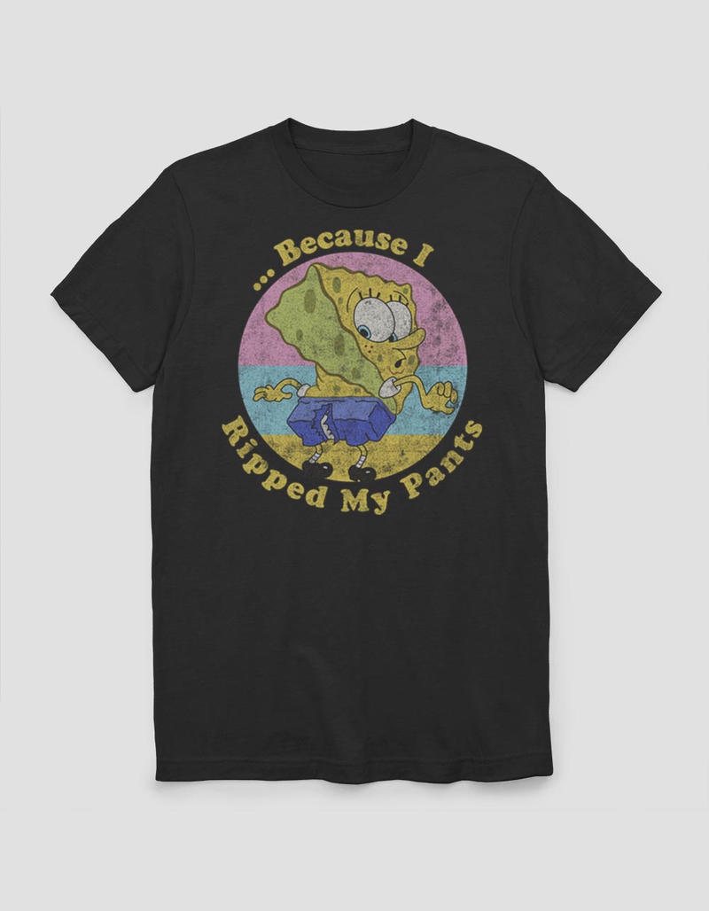 SPONGEBOB Because I Ripped My Pants Tee image number 0