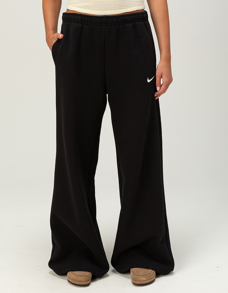 NIKE Studio Fleece Womens Mid Rise Wide Leg Pants image number 1