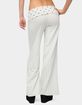 EDIKTED Petite Reeva Polka Dot Foldover Pants image number 3