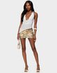 EDIKTED Naama Sequin Mini Skort image number 5