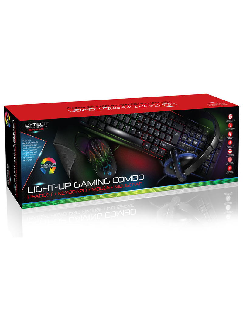 BYTECH Light Up Gaming Combo Kit image number 0