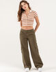 RSQ Womens Low Rise Cargo Pants image number 2