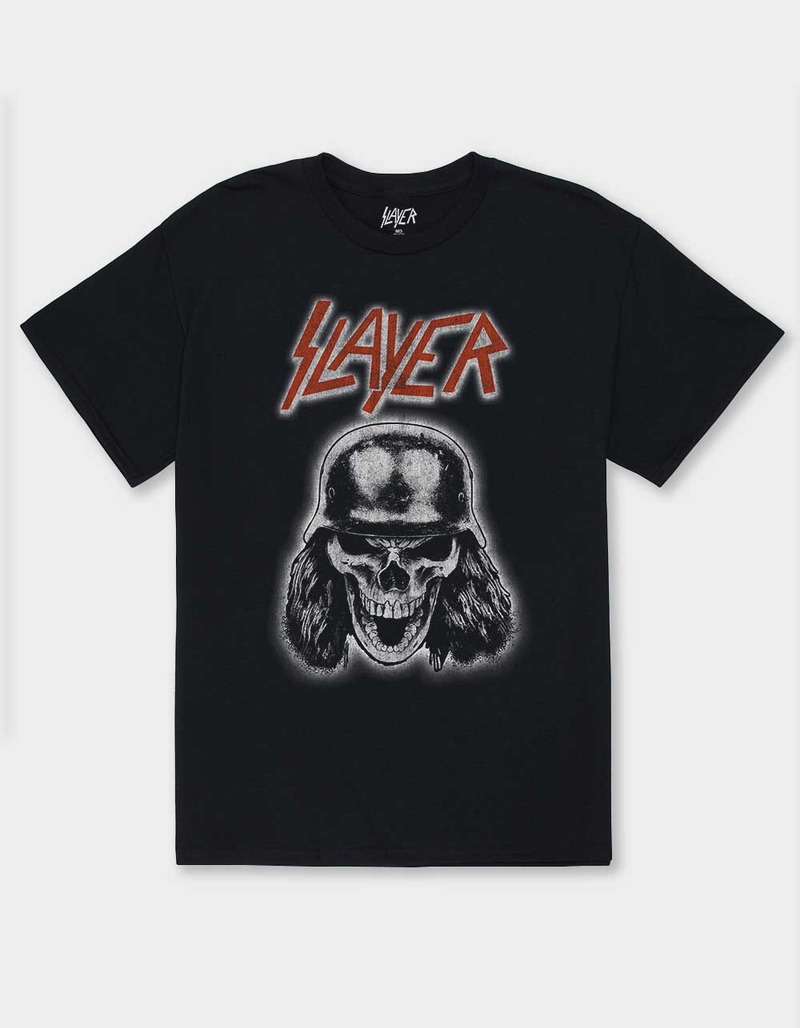 SLAYER Biker Skull Unisex Tee image number 0