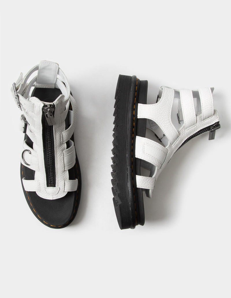 DR. MARTENS Olson Zipped Leather Strap Womens Sandals image number 4