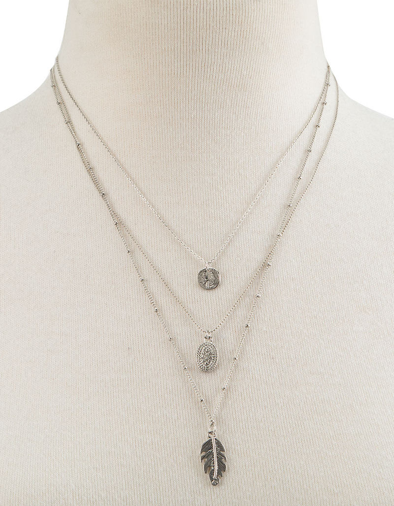 FULL TILT 3 Pack Feather Necklaces image number 1