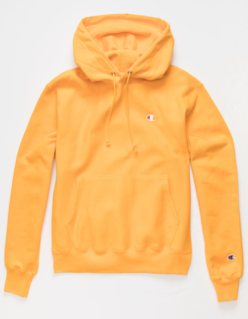 CHAMPION Reverse Weave Mens Gold Hoodie image number 0