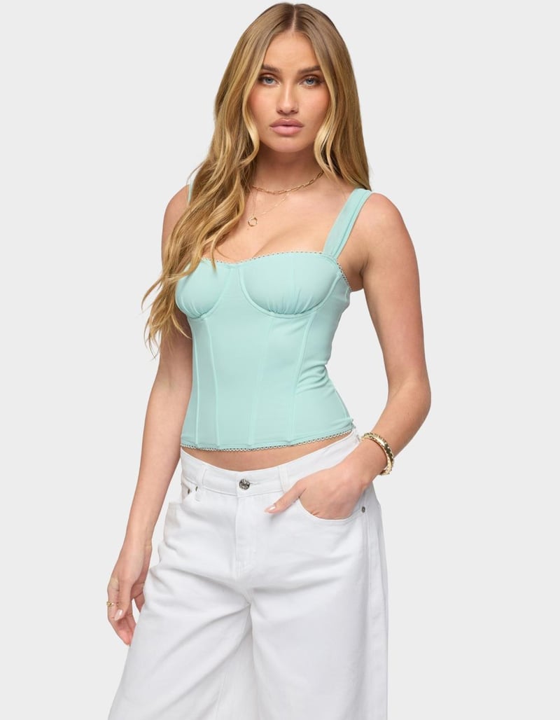 EDIKTED Marcella Wide Strap Corset image number 1