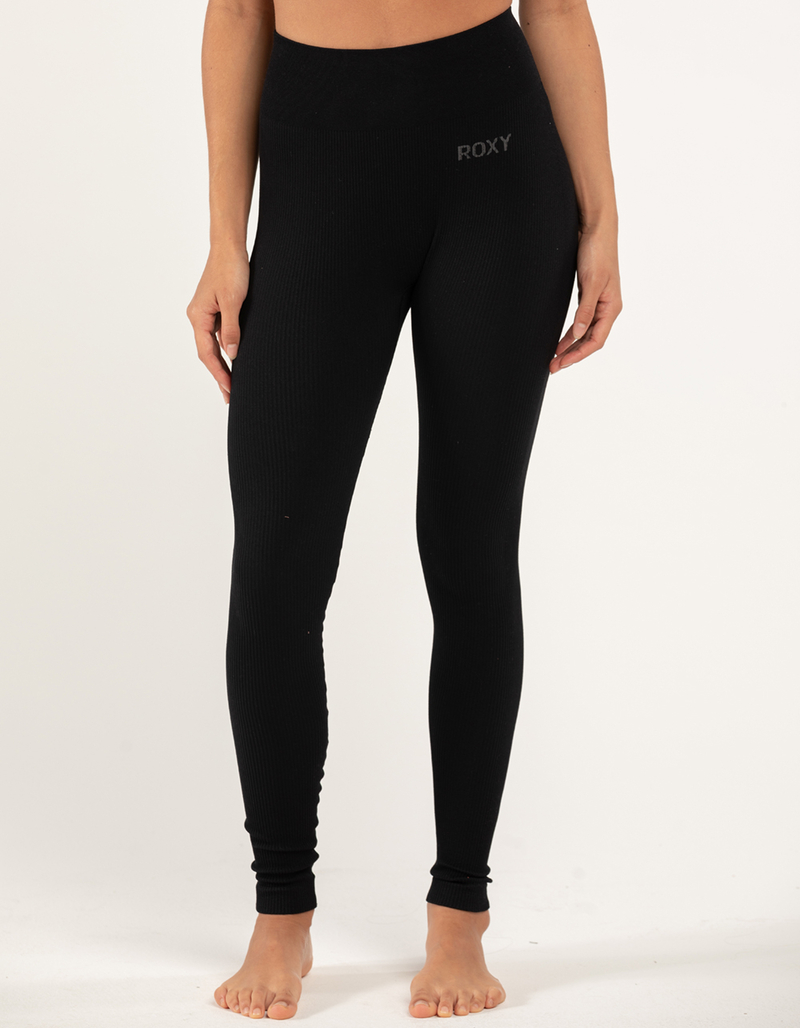 ROXY Active Leave A Little Love Rib Womens Leggings  image number 1